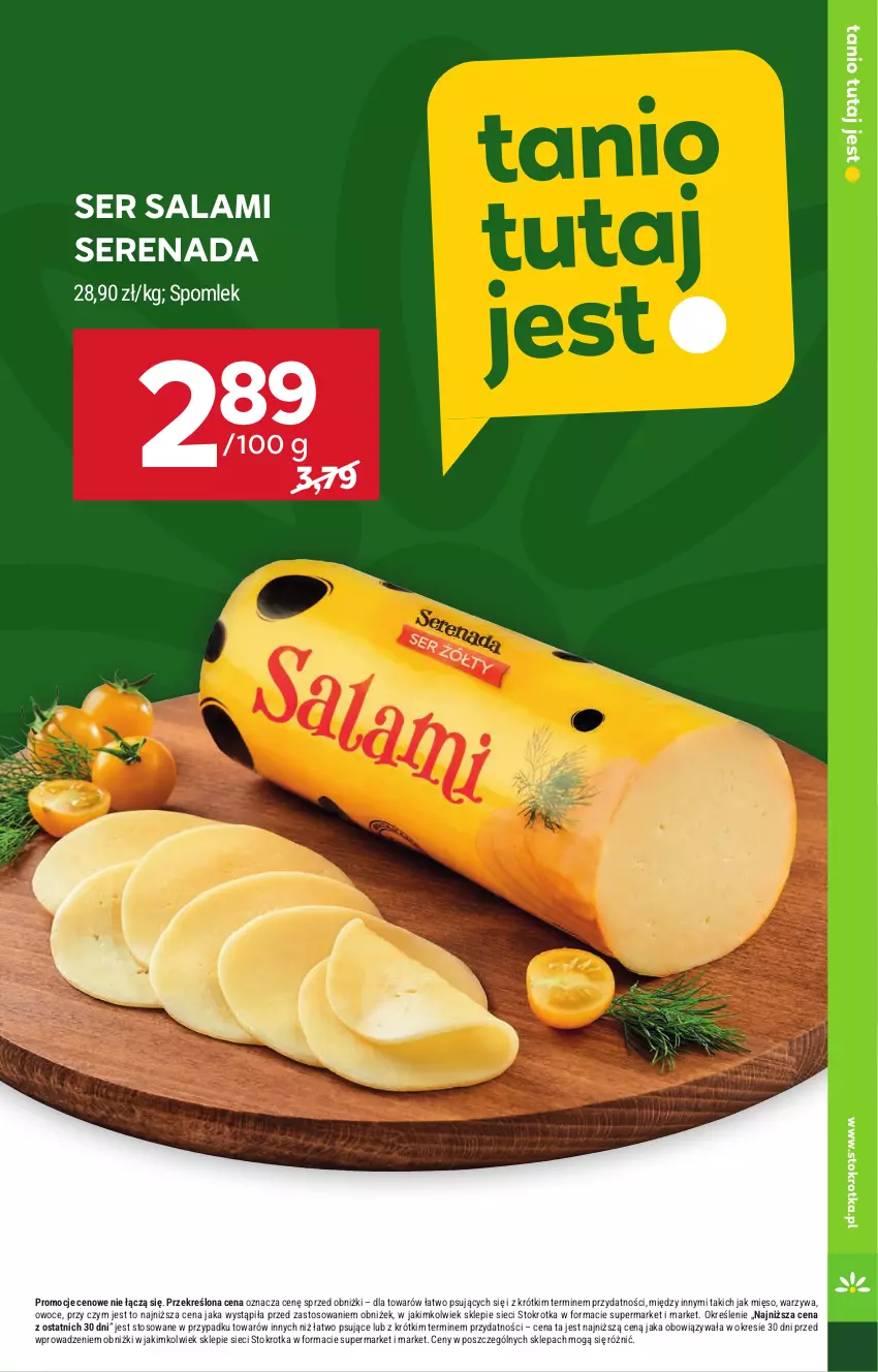 Gazetka promocyjna Stokrotka - Supermarket - ważna 08.05 do 14.05.2025 - strona 17 - produkty: Mięso, Owoce, Salami, Ser, Ser salami, Warzywa
