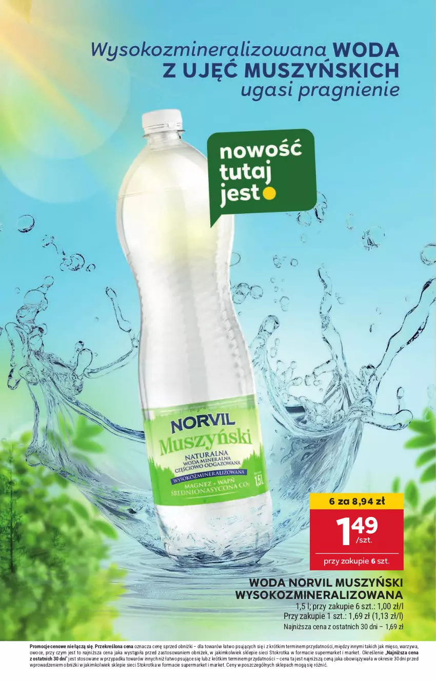 Gazetka promocyjna Stokrotka - Supermarket - ważna 08.05 do 14.05.2025 - strona 23 - produkty: Mięso, Mus, Owoce, Sok, Warzywa, Woda