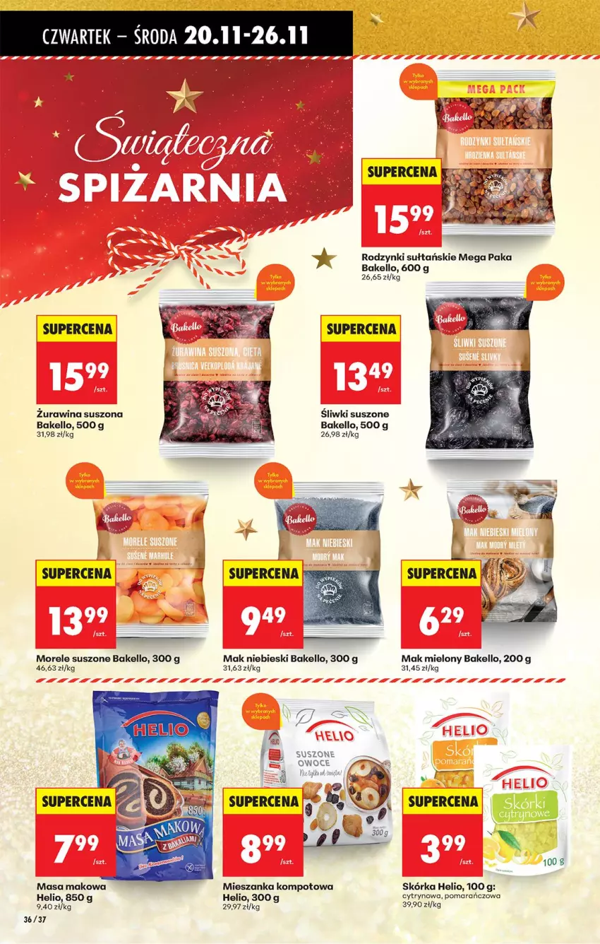 Gazetka promocyjna Biedronka - Od Czwartku - ważna 20.11 do 26.11.2025 - strona 42 - produkty: Fa, Helio, Kosz, Mak mielony, Mieszanka kompotowa, Owoce, Rodzynki