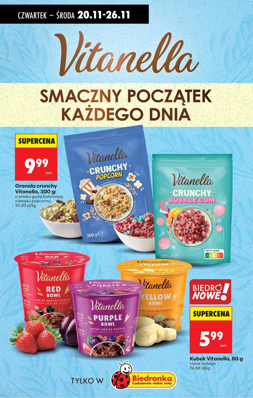 Gazetka promocyjna Biedronka - Od Czwartku - ważna 20.11 do 26.11.2025 - strona 66 - produkty: Gra, Granola, Kubek, Kuskus, Popcorn