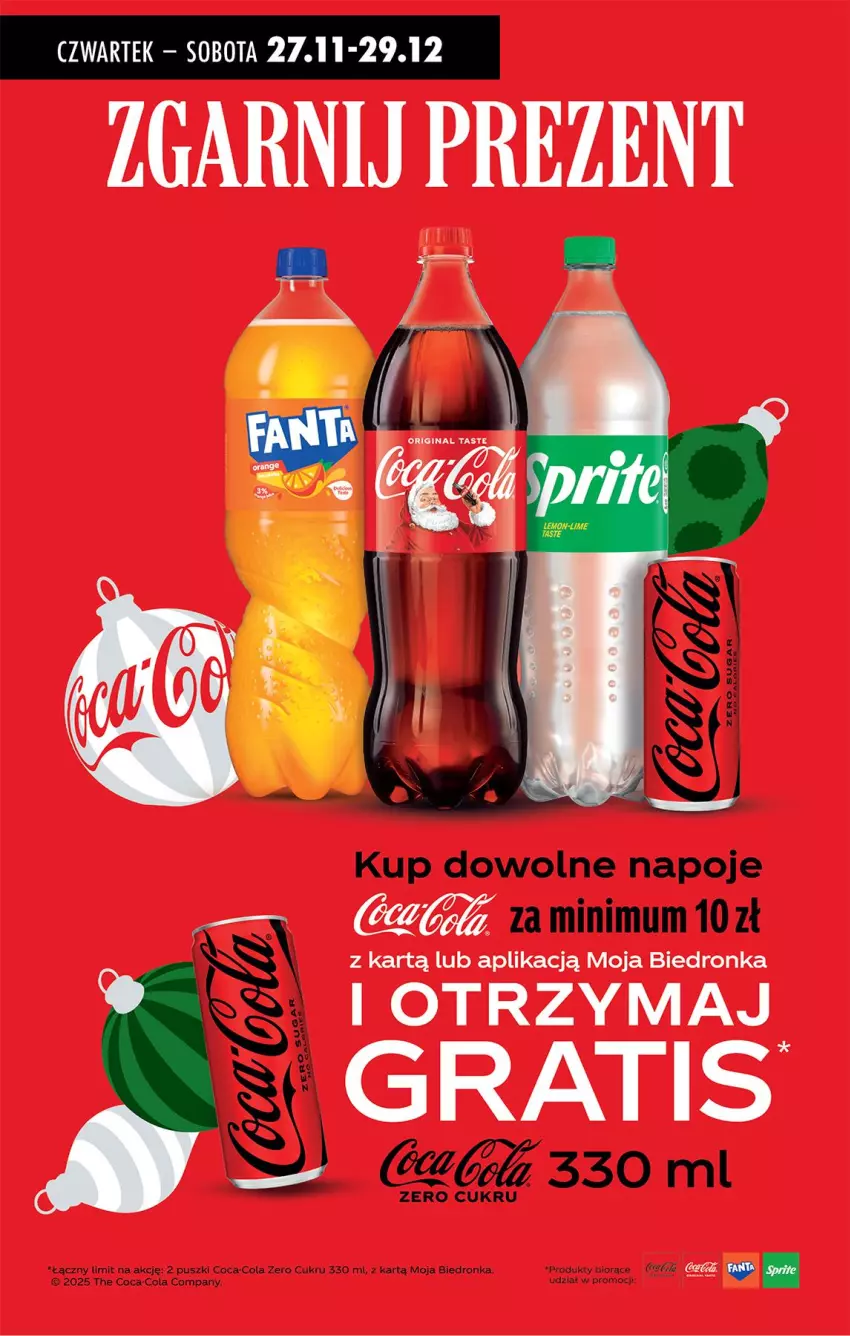 Gazetka promocyjna Biedronka - Od Czwartku - ważna 20.11 do 26.11.2025 - strona 72 - produkty: Coca-Cola, Gin, Gra, Napoje