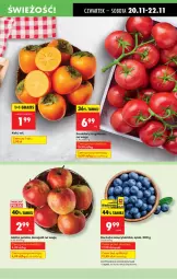 Gazetka promocyjna Biedronka - Od Czwartku - Gazetka - ważna od 26.11 do 26.11.2025 - strona 19 - produkty: Jonagold, Borówka, Borówka amerykańska, Kaki, Pomidory
