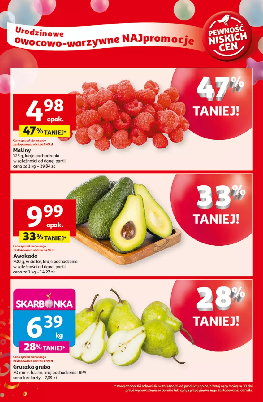Gazetka promocyjna Auchan - Te URODZINY są NAJ Hipermarket - ważna 08.05 do 14.05.2025 - strona 12 - produkty: Maliny