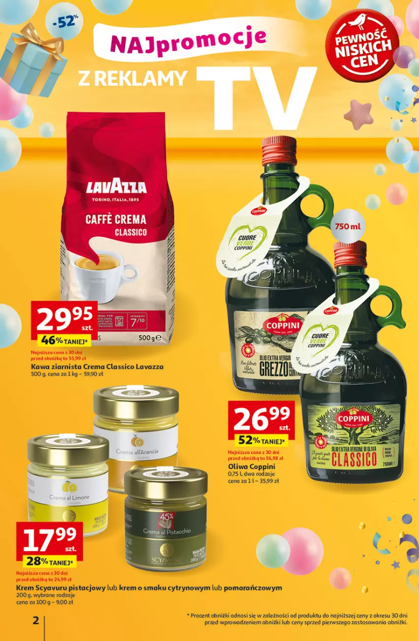 Gazetka promocyjna Auchan - Te URODZINY są NAJ Hipermarket - ważna 08.05 do 14.05.2025 - strona 2 - produkty: Kawa, Kawa ziarnista, Lavazza, Oliwa