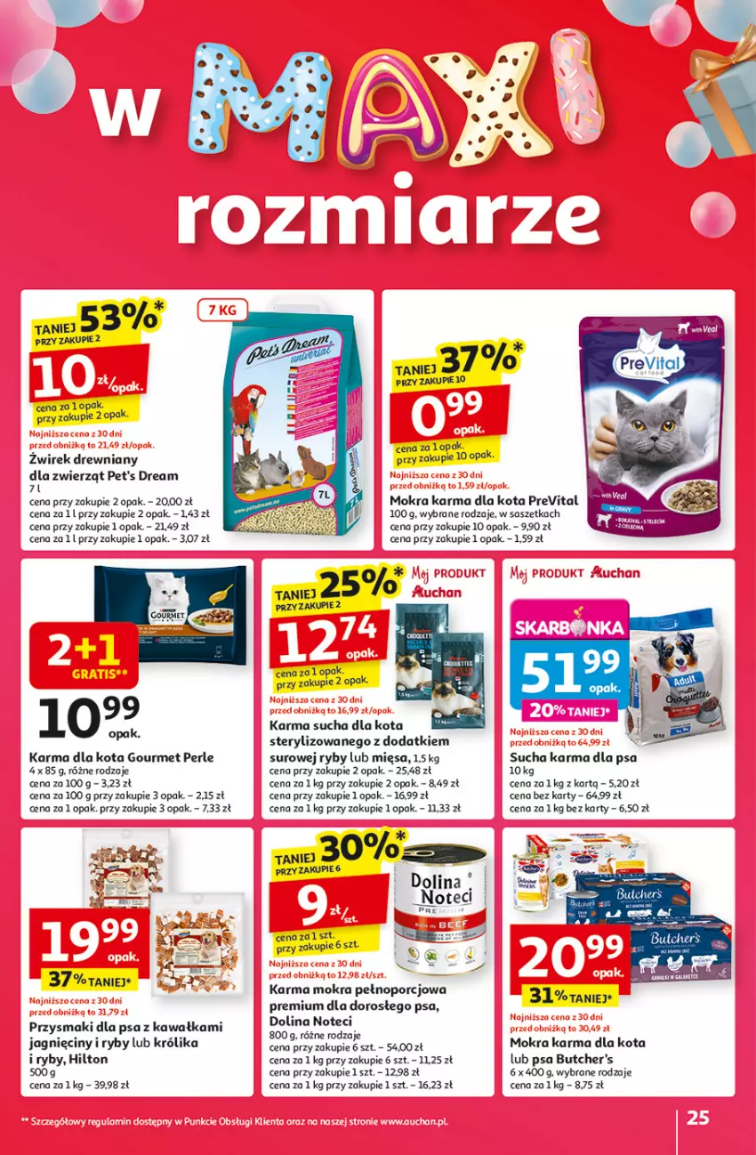 Gazetka promocyjna Auchan - Te URODZINY są NAJ Hipermarket - ważna 08.05 do 14.05.2025 - strona 27 - produkty: Butcher's, Kawa, Królik, Mokra karma, Por, Przysmaki, Sucha karma