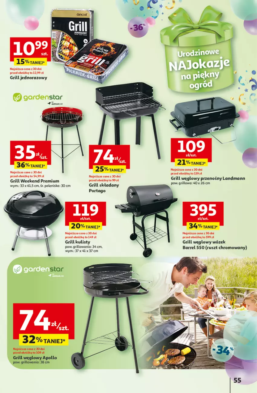 Gazetka promocyjna Auchan - Te URODZINY są NAJ Hipermarket - ważna 08.05 do 14.05.2025 - strona 59 - produkty: Grill, Por, Tago, Wózek