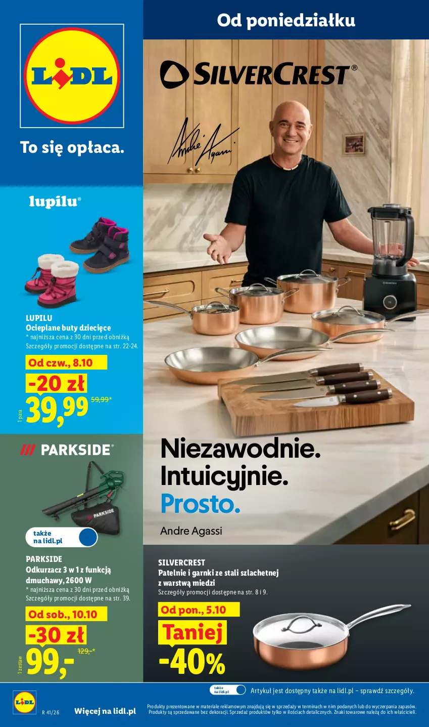 Gazetka promocyjna Lidl - Gazetka - ważna 05.10 do 10.10.2026 - strona 1 - produkty: Buty, Dzieci, Odkurzacz, Parkside, Silvercrest