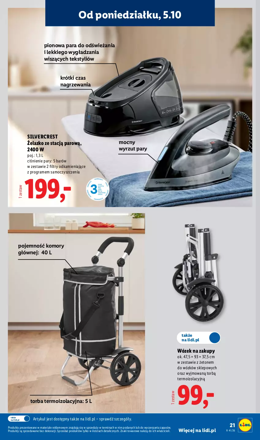 Gazetka promocyjna Lidl - Gazetka - ważna 05.10 do 10.10.2026 - strona 25 - produkty: Gra, Silvercrest, Torba, Wózek, Wózek na zakupy