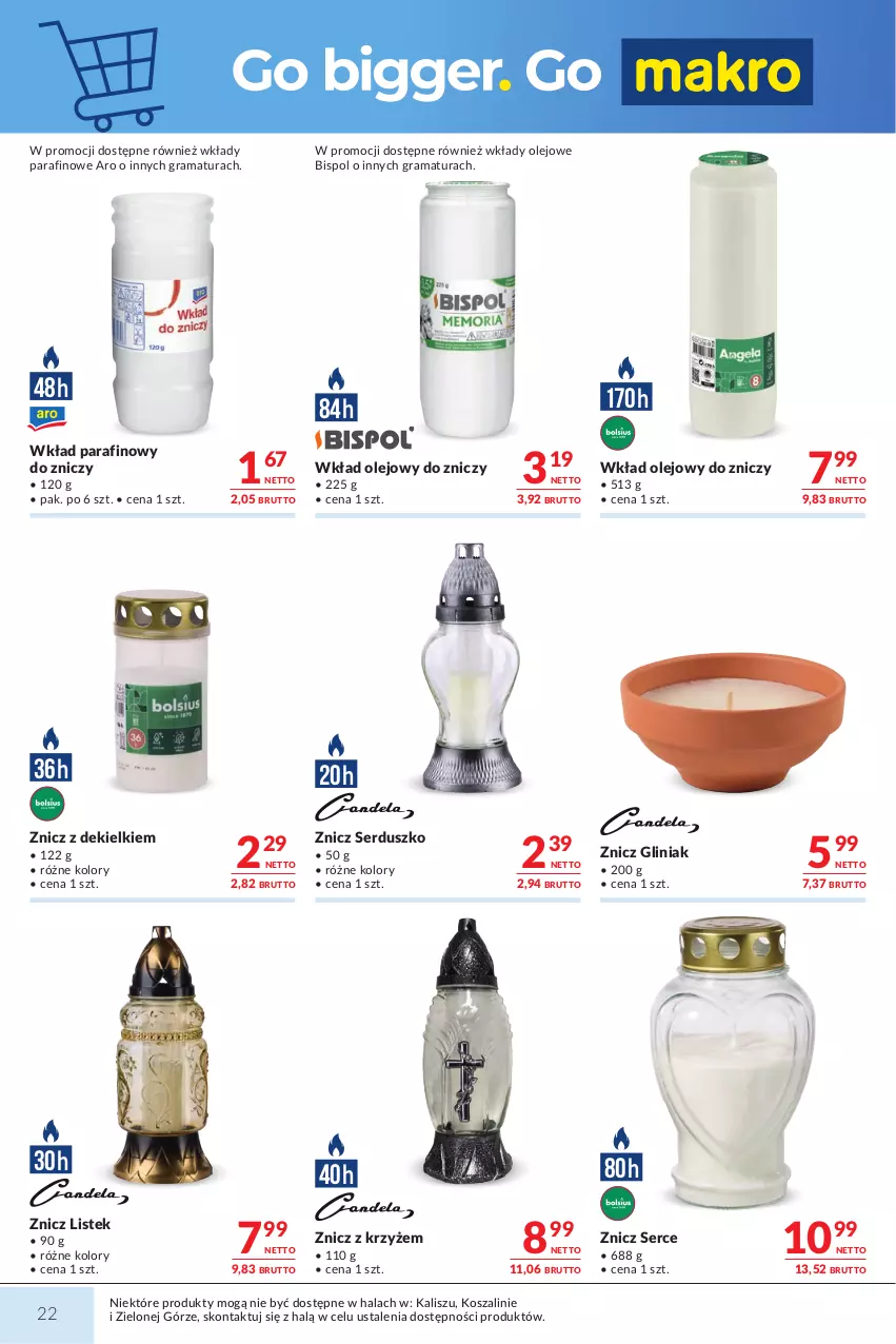 Gazetka promocyjna Makro - Mega oferty dla Twojego Sklepu - ważna 13.10 do 26.10.2026 - strona 22 - produkty: Gra, Kosz, Olej, Rama, Ser, Stek, Szal, Wkład olejowy, Znicz