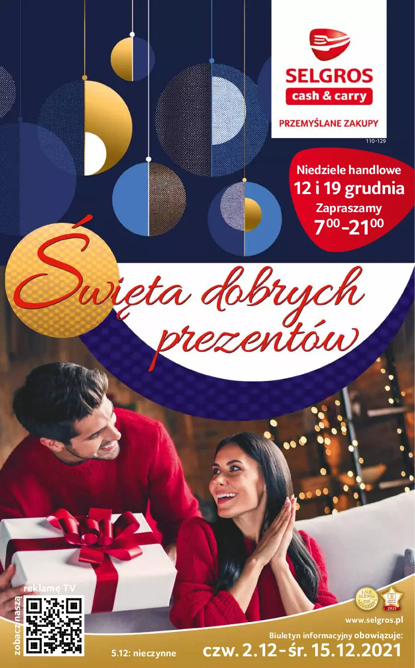 Gazetka promocyjna Selgros - Katalog Prezenty - ważna 02.12 do 15.12.2021 - strona 1 - produkty: LG