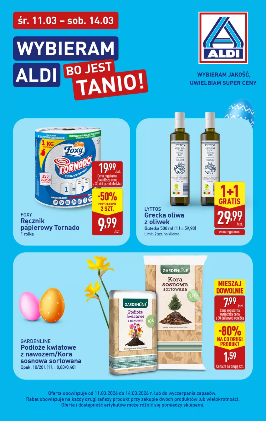 Gazetka promocyjna Aldi - Super ceny ALDI - ważna 11.03 do 14.03.2026 - strona 2 - produkty: Oliwa, Papier, Ręcznik, Sos