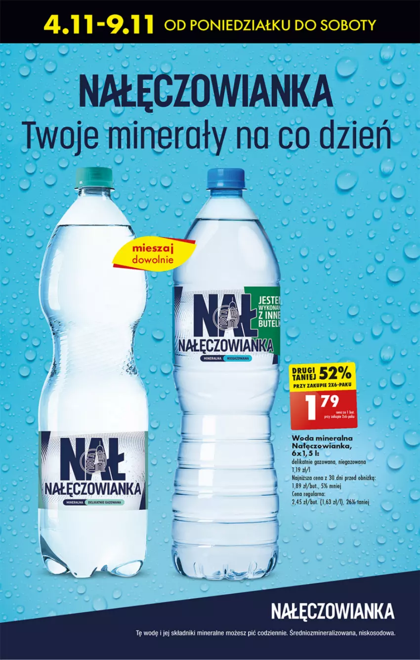 Gazetka promocyjna Biedronka - Od Poniedziałku - ważna 04.11 do 09.11.2024 - strona 14 - produkty: Nałęczowianka, Woda, Woda mineralna