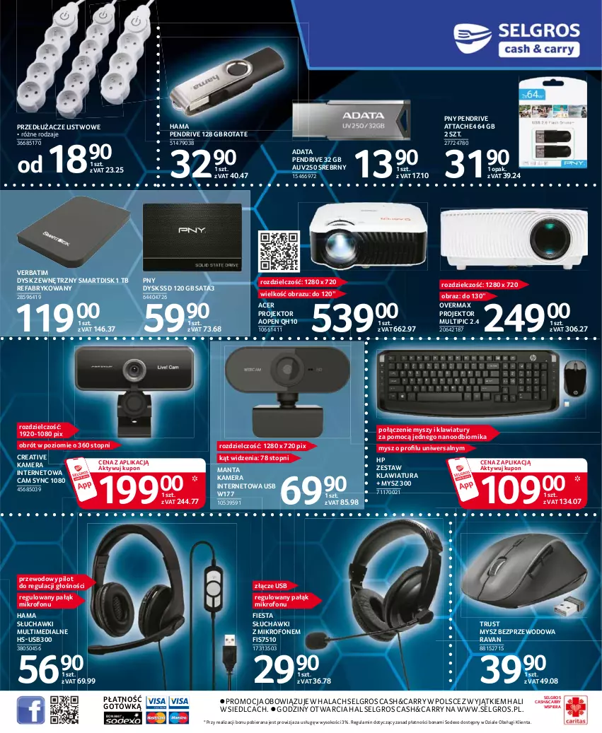 Gazetka promocyjna Selgros - Katalog Elektro - ważna 11.03 do 24.03.2021 - strona 11 - produkty: Acer, Fa, Hama, HP, Kamera, Kamera internetowa, Klawiatura, LG, Manta, Mikrofon, Mysz, Mysz bezprzewodowa, Obraz, Pendrive, Rust, Słuchawki, Sok, Top