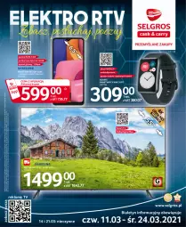 Gazetka promocyjna Selgros - Katalog Elektro - Gazetka - ważna od 24.03 do 24.03.2021 - strona 1 - produkty: Por, Amol, Tran, Smartwatch, Huawei, Telewizor, Gala, Smart tv, Smartfon, LG, Fa