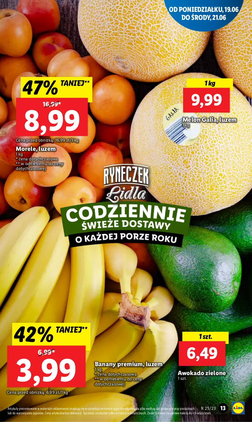 Gazetka promocyjna Lidl - GAZETKA - ważna 19.06 do 21.06.2023 - strona 19 - produkty: Banany, Melon