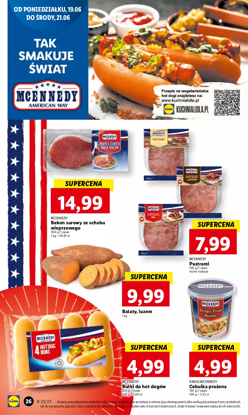 Gazetka promocyjna Lidl - GAZETKA - ważna 19.06 do 21.06.2023 - strona 34 - produkty: Beko, Bułki do hot dogów, Hot dog