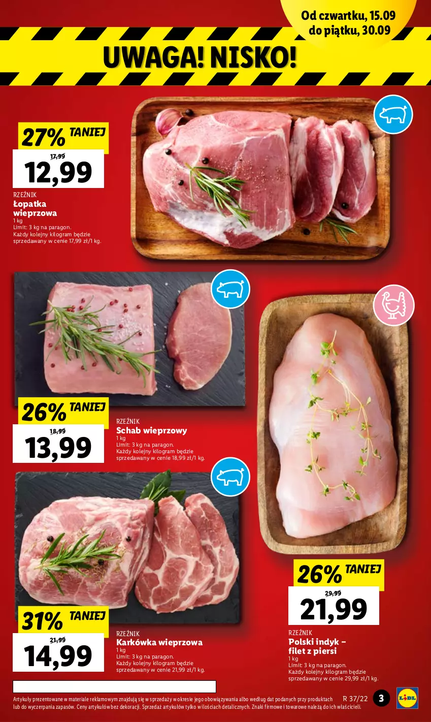 Gazetka promocyjna Lidl - GAZETKA - ważna 15.09 do 17.09.2022 - strona 3 - produkty: Gra, Karkówka wieprzowa, Olej, Waga