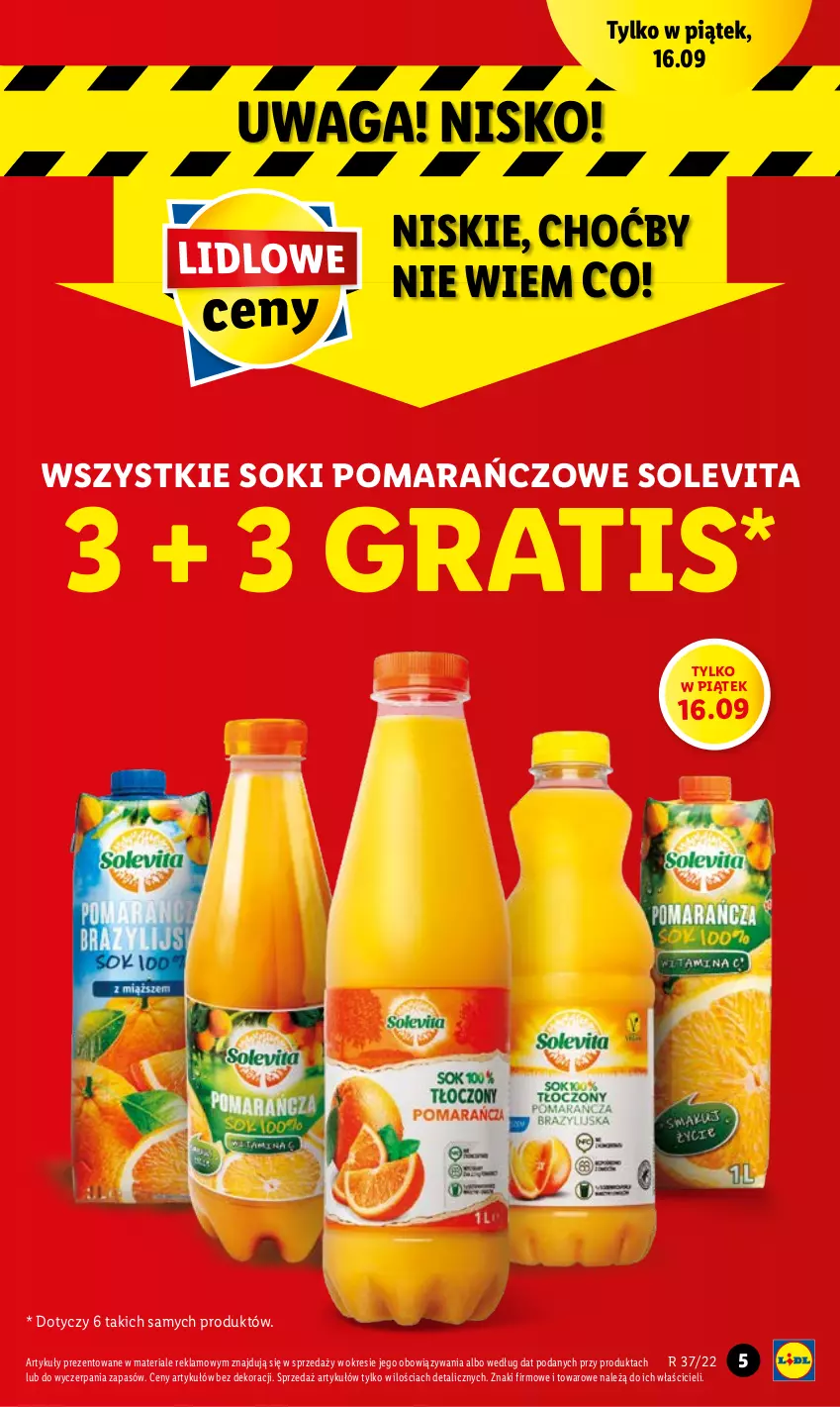 Gazetka promocyjna Lidl - GAZETKA - ważna 15.09 do 17.09.2022 - strona 5 - produkty: Gra, Sok, Waga