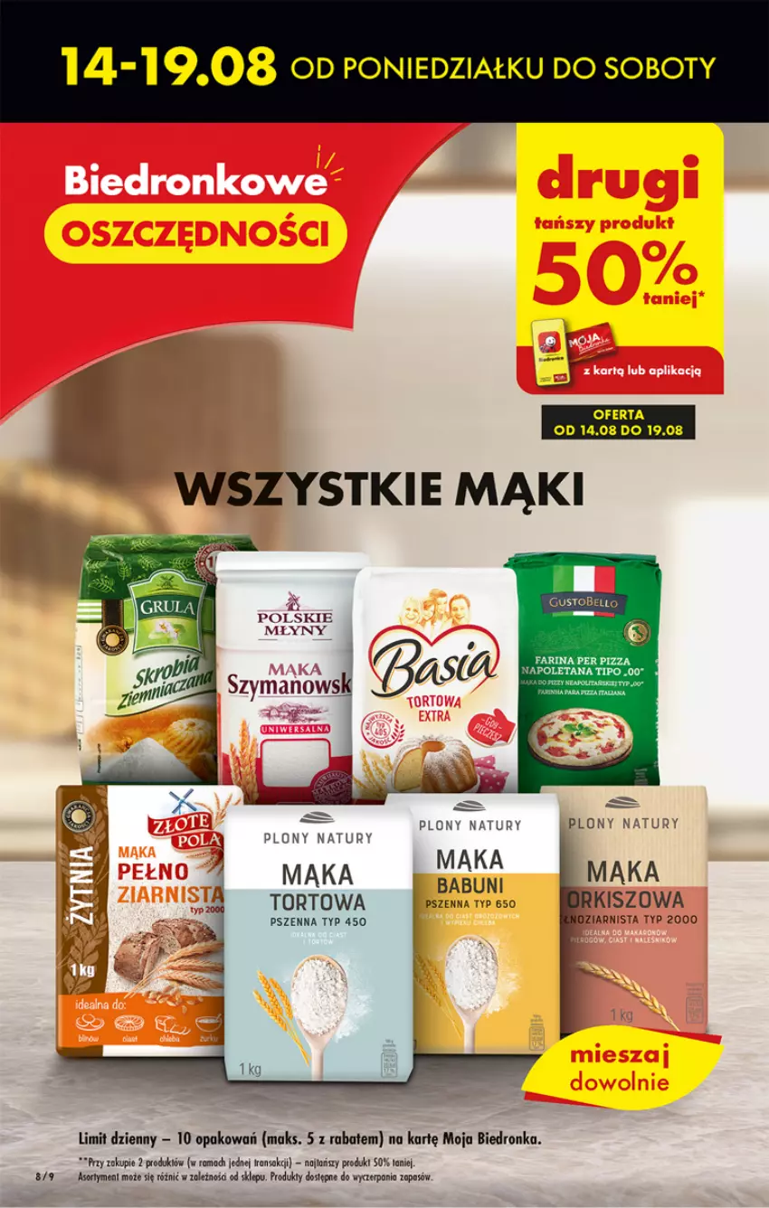 Gazetka promocyjna Biedronka - Od poniedzialku - ważna 14.08 do 19.08.2023 - strona 8 - produkty: Babuni, Fa, Mąka, Pizza, Rama