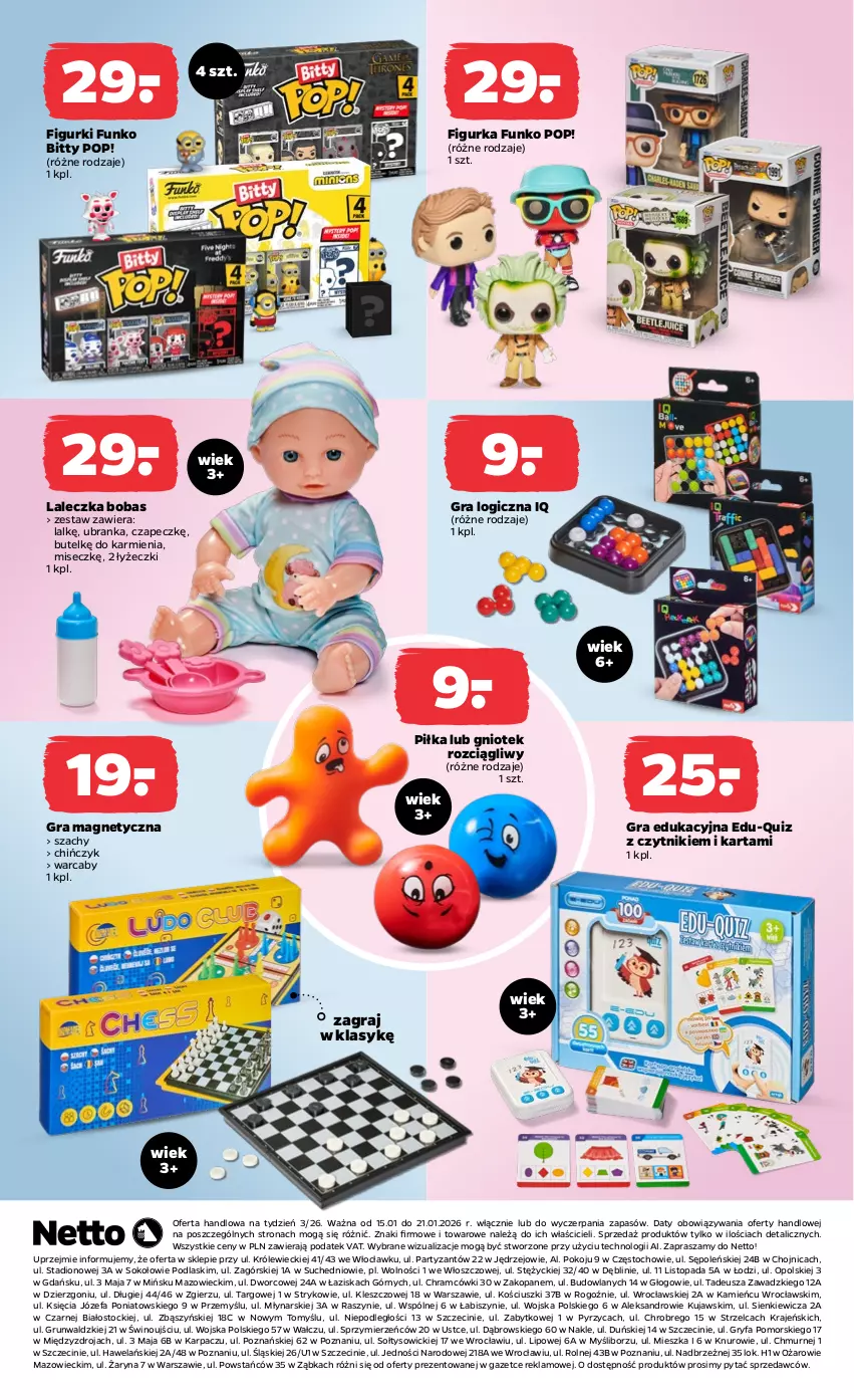 Gazetka promocyjna Netto - Od Czwartku - ważna 15.01 do 21.01.2026 - strona 8 - produkty: Fa, Gra, Gry, Karmi, Karp, Kujawski, Podlaski, Quiz, Sok, Stock, Szachy, Top, Wino
