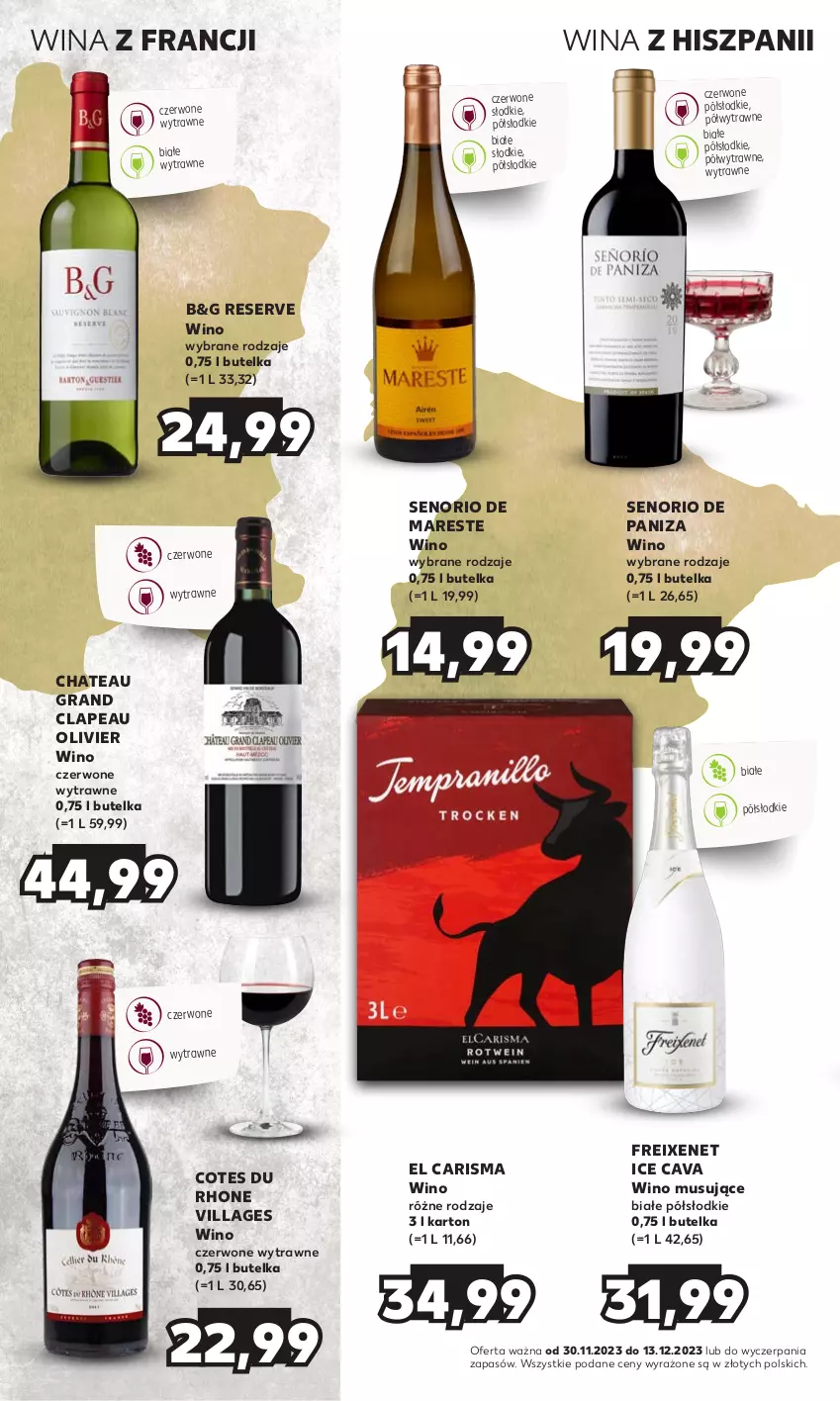 Gazetka promocyjna Kaufland - Barek Kauflandu - ważna 30.11 do 13.12.2023 - strona 16 - produkty: Gra, Mus, Ser, Wino, Wino czerwone, Wino musujące