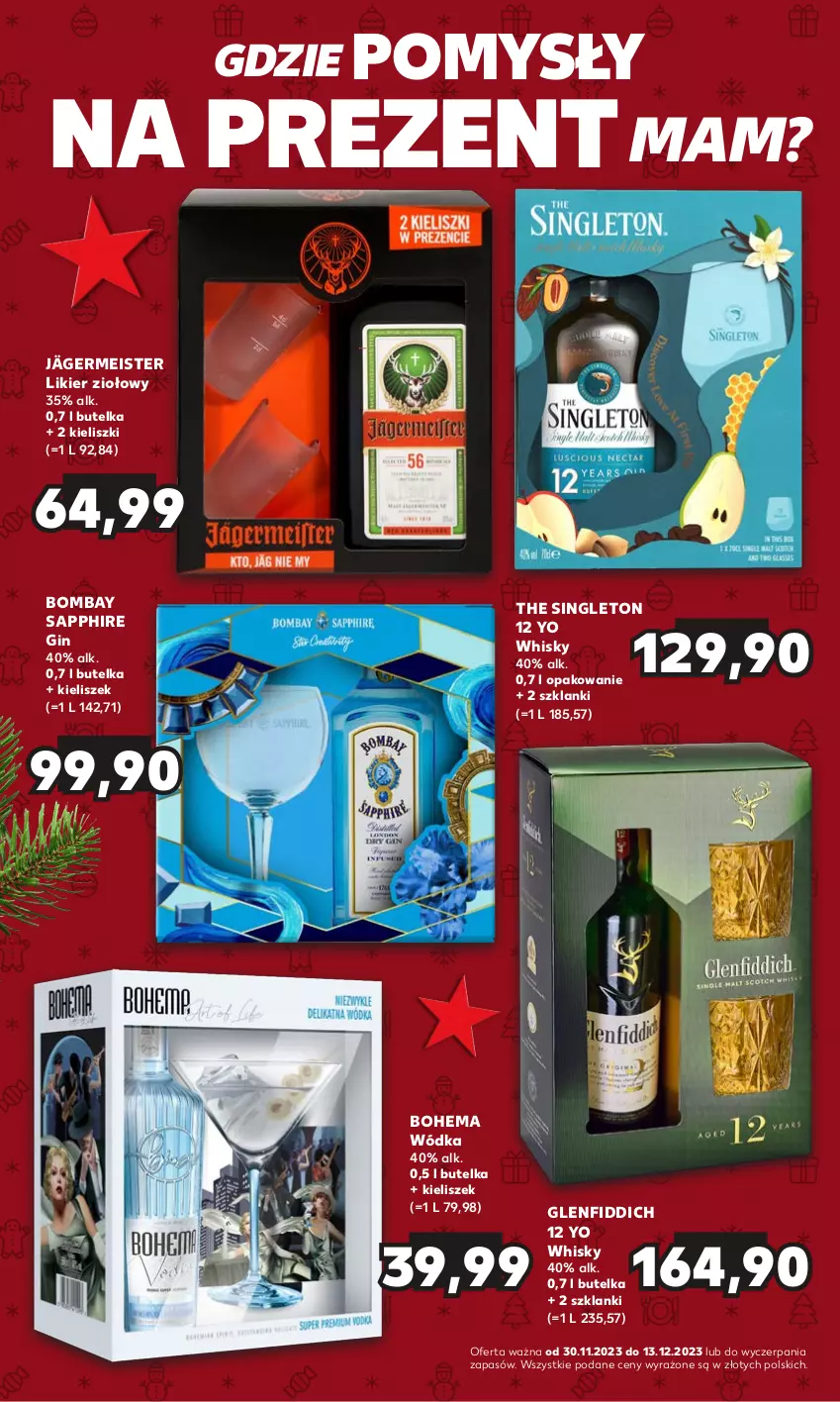 Gazetka promocyjna Kaufland - Barek Kauflandu - ważna 30.11 do 13.12.2023 - strona 4 - produkty: Gin, Kieliszek, Lanki, Likier, Whisky, Wódka