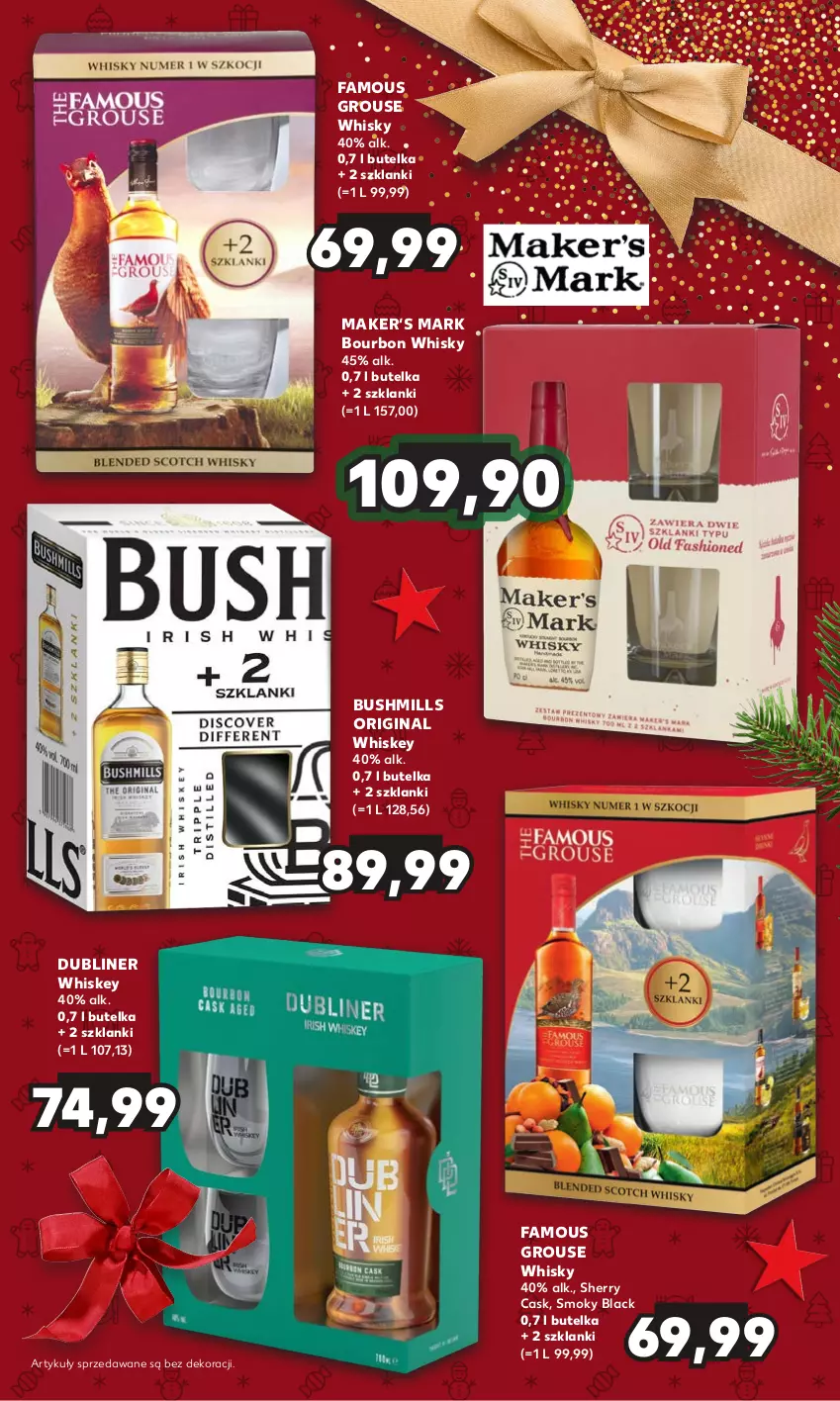 Gazetka promocyjna Kaufland - Barek Kauflandu - ważna 30.11 do 13.12.2023 - strona 5 - produkty: Bourbon, Bushmills, Fa, Gin, Lack, Lanki, Whiskey, Whisky