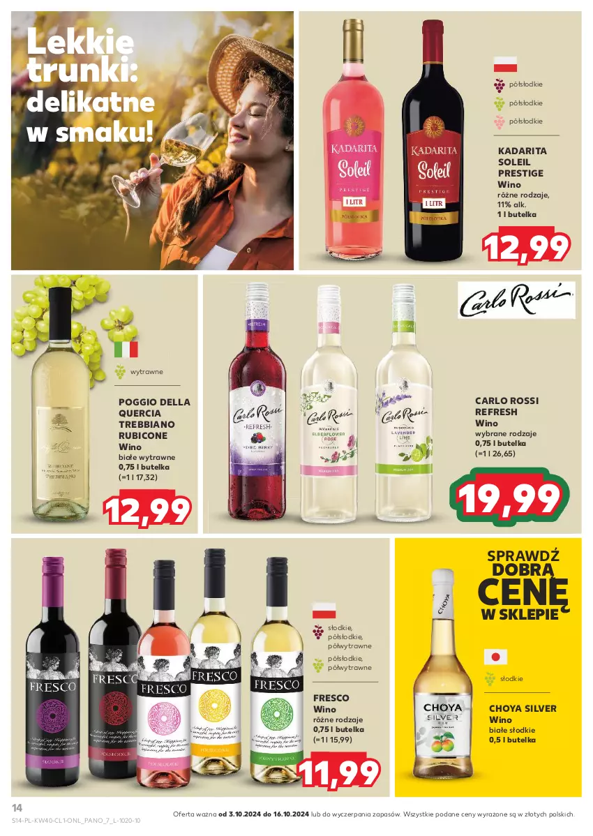 Gazetka promocyjna Kaufland - Barek Kauflandu - ważna 03.10 do 16.10.2024 - strona 14 - produkty: BIC, Carlo Rossi, Dell, Fresco, Wino, Wino białe