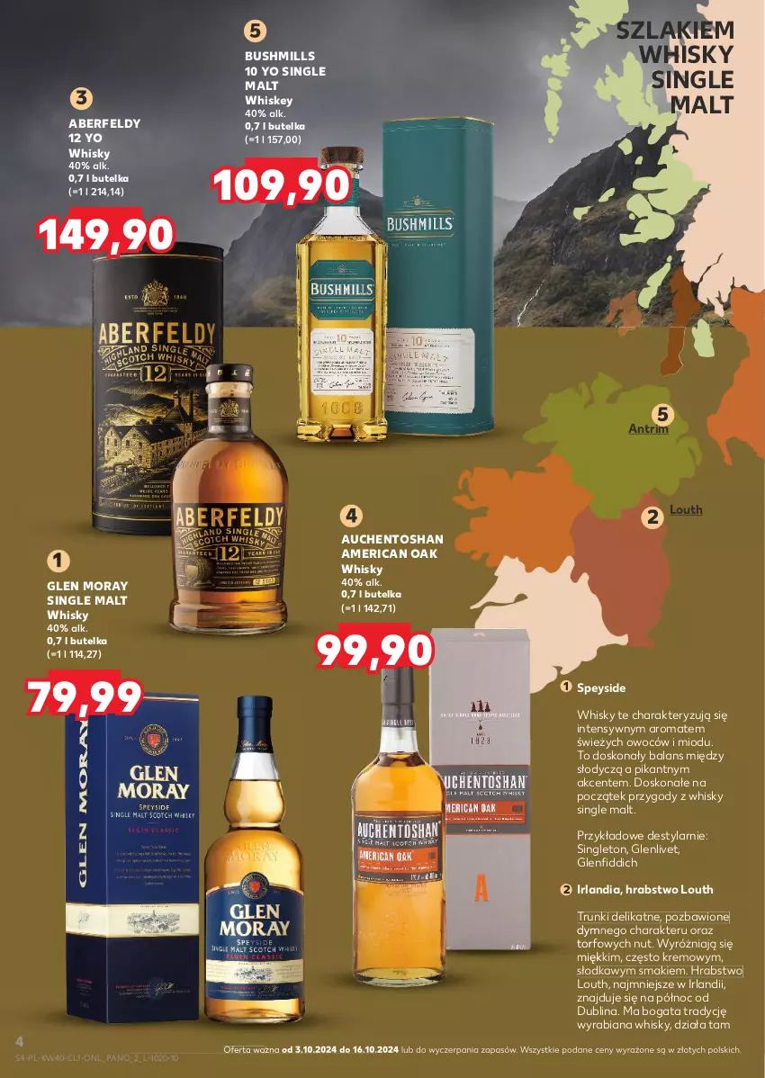 Gazetka promocyjna Kaufland - Barek Kauflandu - ważna 03.10 do 16.10.2024 - strona 4 - produkty: Bushmills, Whiskey, Whisky