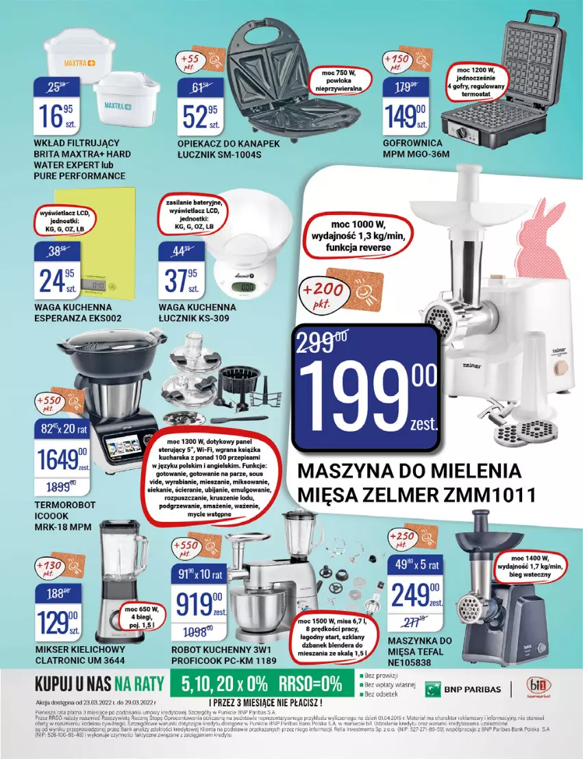 Gazetka promocyjna Bi1 - Wielkanoc pełna smaku - ważna 23.03 do 29.03.2022 - strona 21 - produkty: Brit, Brita, Brita Maxtra, Fa, Gofrownica, Gofry, Gra, Książka, LG, Maszynka, Mikser, Opiekacz do kanapek, Pur, Robot, Ser, Silan, Szyna, Szynka, Waga, Wkład filtrujący, Zelmer