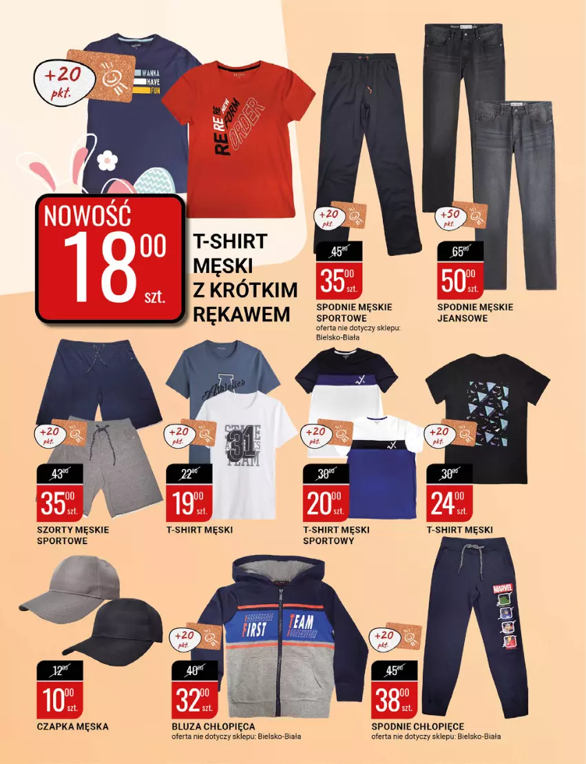 Gazetka promocyjna Bi1 - Wielkanoc pełna smaku - ważna 23.03 do 29.03.2022 - strona 22 - produkty: Bluza, Czapka, Por, Spodnie, Sport, Szorty, T-shirt