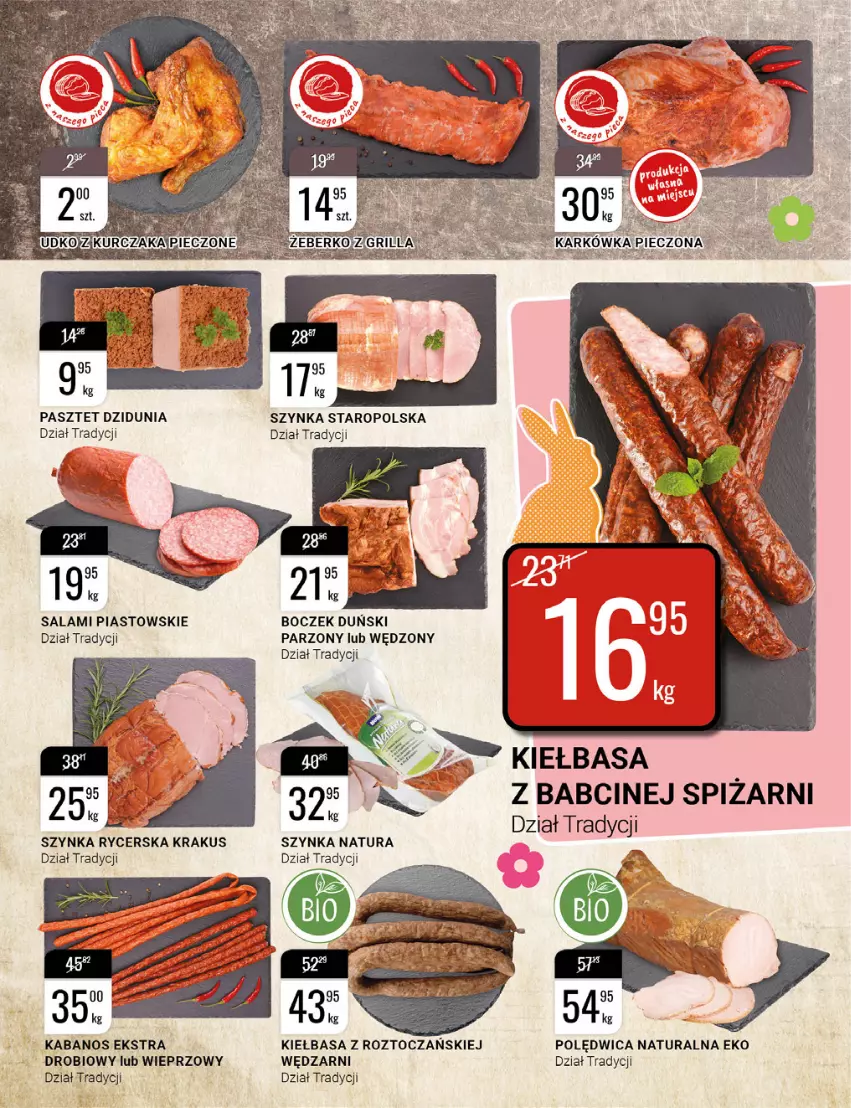 Gazetka promocyjna Bi1 - Wielkanoc pełna smaku - ważna 23.03 do 29.03.2022 - strona 7 - produkty: Boczek, Kabanos, Kiełbasa, Krakus, Pasztet, Piast, Polędwica, Salami, Szynka