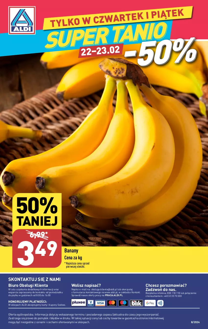 Gazetka promocyjna Aldi - COŚ na weekend - ważna 22.02 do 24.02.2024 - strona 10 - produkty: Banany, Biuro, O nas, Por