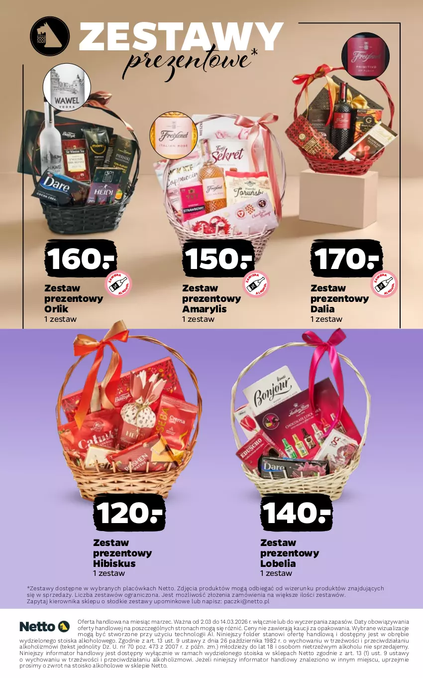 Gazetka promocyjna Netto - Alkohole - Mocne - ważna 02.03 do 14.03.2026 - strona 15 - produkty: Amarylis, Gra, Hibiskus, Rama, Zestaw prezentowy