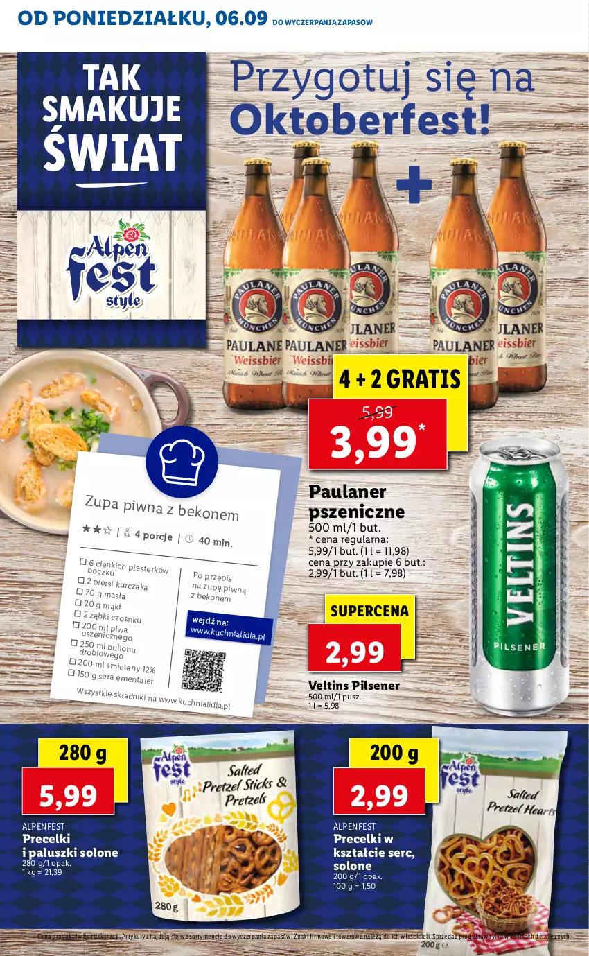 Gazetka promocyjna Lidl - KATALOG Z OFERTĄ ALPENFEST - ważna 06.09 do 10.09.2021 - strona 11 - produkty: Beko, Ementaler, Gra, Kuchnia, Por, Precelki, Ser, Zupa