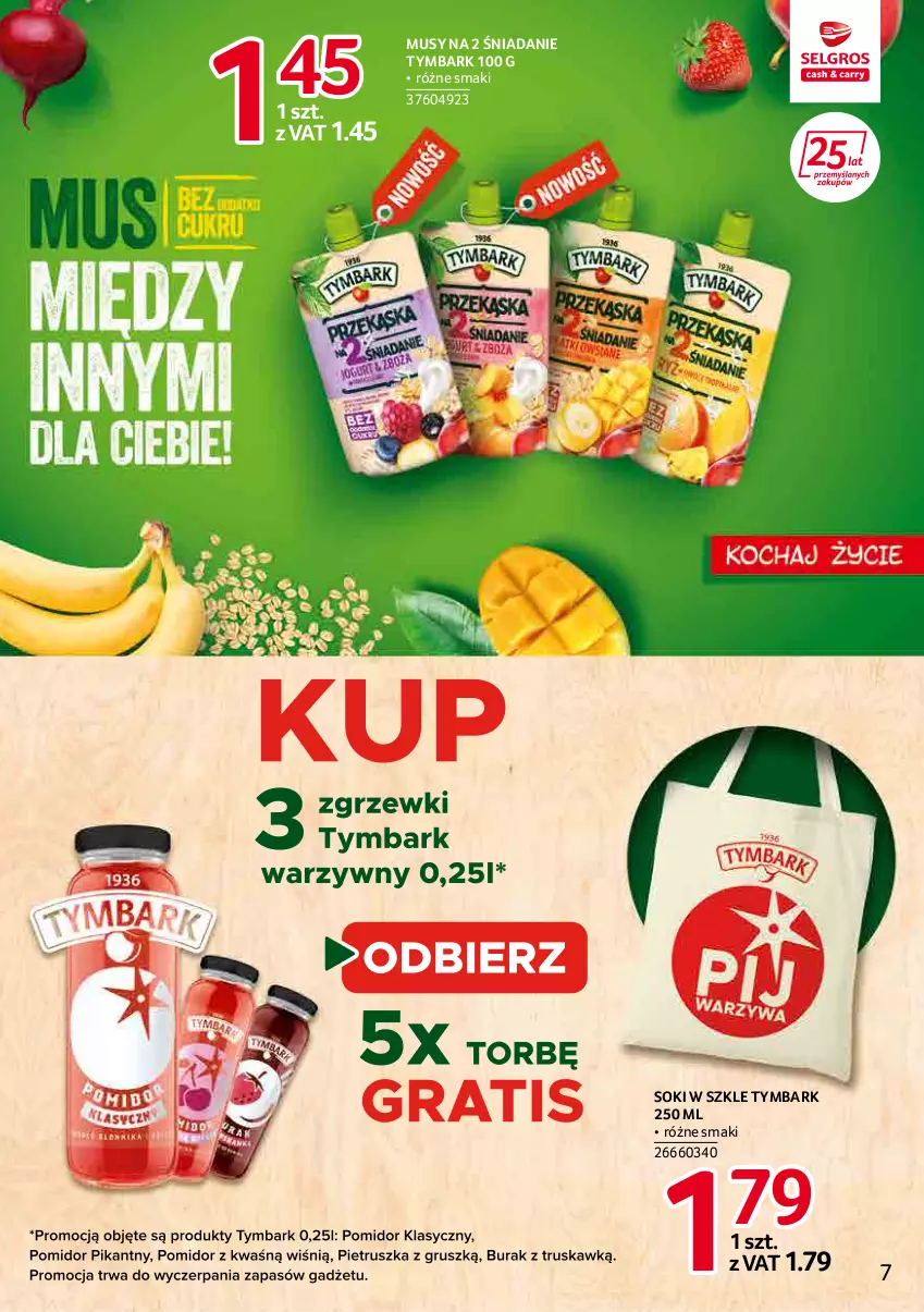 Gazetka promocyjna Selgros - Katalog Markowe Produkty - ważna 03.02 do 16.02.2022 - strona 7 - produkty: Mus, Sok, Tymbark