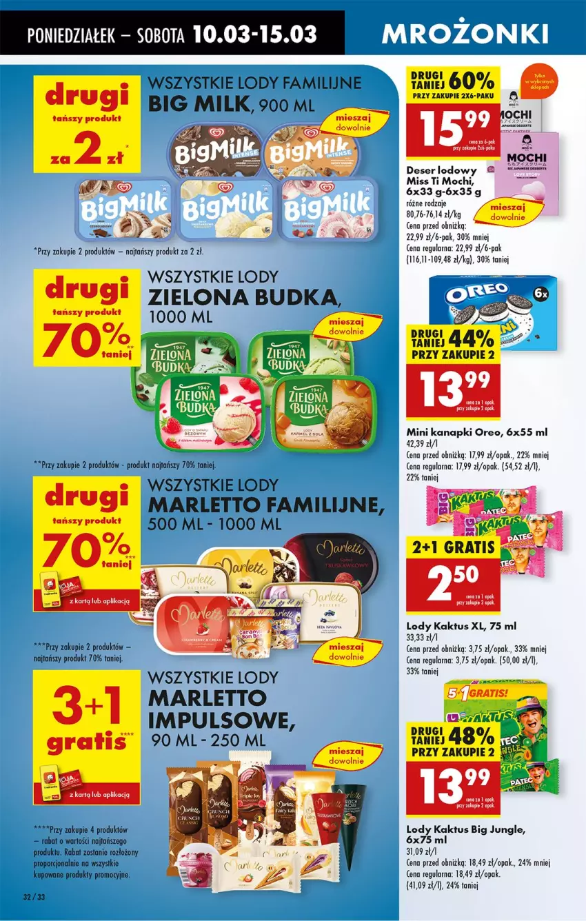 Gazetka promocyjna Biedronka - Od Poniedziałku - ważna 10.03 do 15.03.2025 - strona 38 - produkty: Big Milk, Deser, Fa, Kaktus, Lody, Oreo, Por, Ser, Zielona Budka