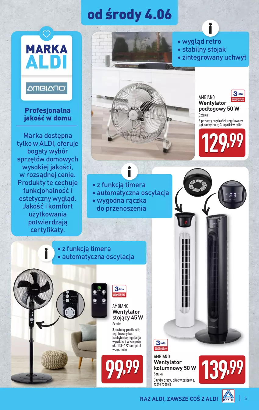 Gazetka promocyjna Aldi - Artykuły przemysłowe i tekstylia - ważna 04.06 do 07.06.2025 - strona 5 - produkty: Sok, Stojak