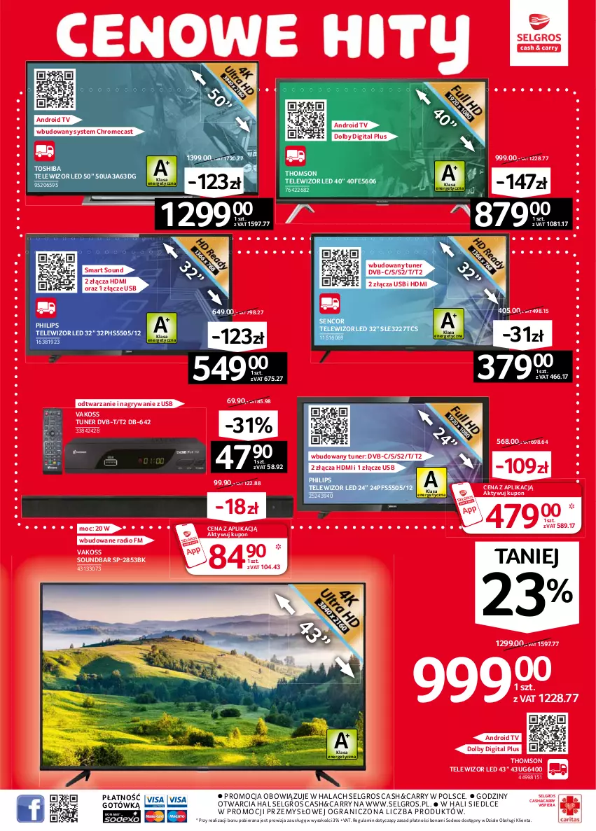 Gazetka promocyjna Selgros - Oferta przemysłowa - ważna 04.02 do 17.02.2021 - strona 3 - produkty: Android TV, Gra, Gry, LG, Philips, Sencor, Sok, Soundbar, Telewizor, Thomson, Toshiba