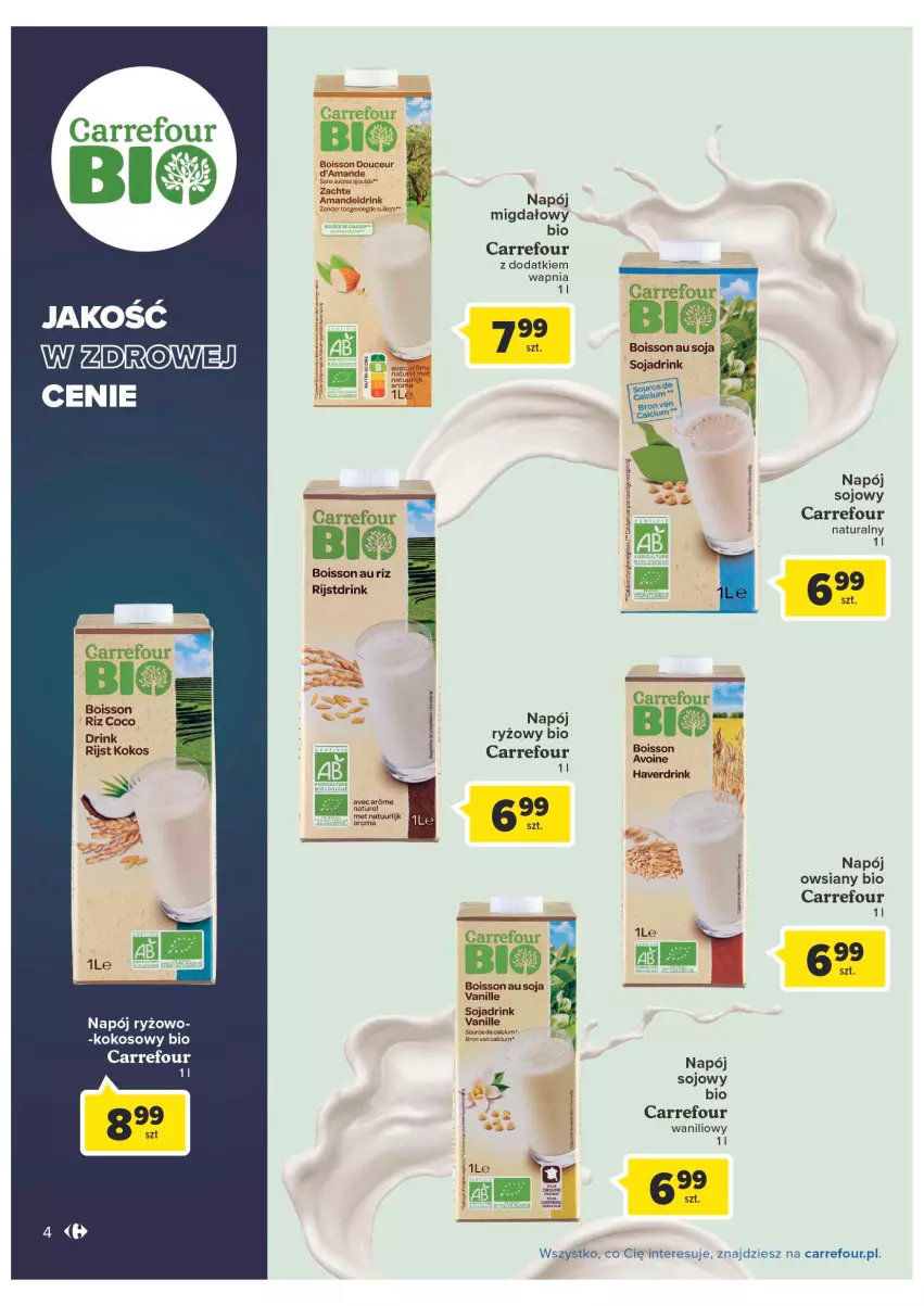 Gazetka promocyjna Carrefour - Gazetka Produkty Carrefour w mądrej cenie - ważna 06.09 do 17.09.2022 - strona 4 - produkty: Calcium, Gin, Kokos, Napój, Ryż, Ser, Vegeta