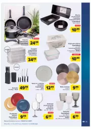 Gazetka promocyjna Carrefour - Gazetka Produkty Carrefour w mądrej cenie - Gazetka - ważna od 17.09 do 17.09.2022 - strona 25 - produkty: Piec, Pojemnik szklany, Noż, Pojemnik, LANA, Podkładka, Talerz, Blacha do pieczenia, Szklanka, Kieliszek, Patelnia, Podkład