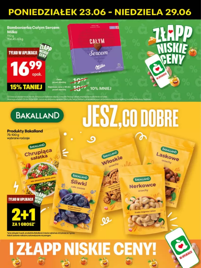 Gazetka promocyjna Delikatesy Centrum - Franczyza DC26 Poniedziałek - ważna 23.06 do 29.06.2025 - strona 43 - produkty: Bakalland, Koc, Milka, Mobil