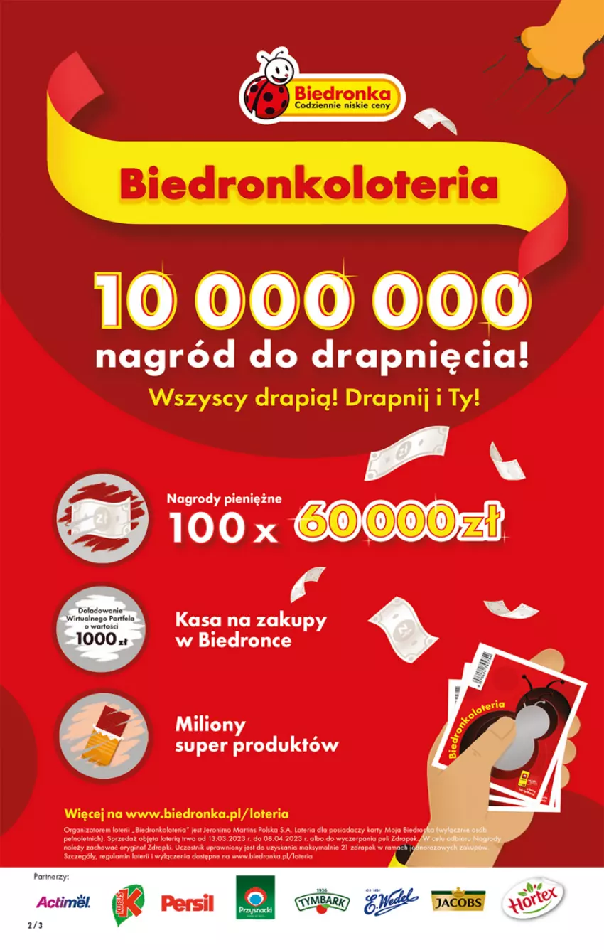 Gazetka promocyjna Biedronka - Gazetka - Biedronka.pl - ważna 13.03 do 18.03.2023 - strona 2 - produkty: Actimel, Fa, Gry, Lion, Persil, Por, Tera