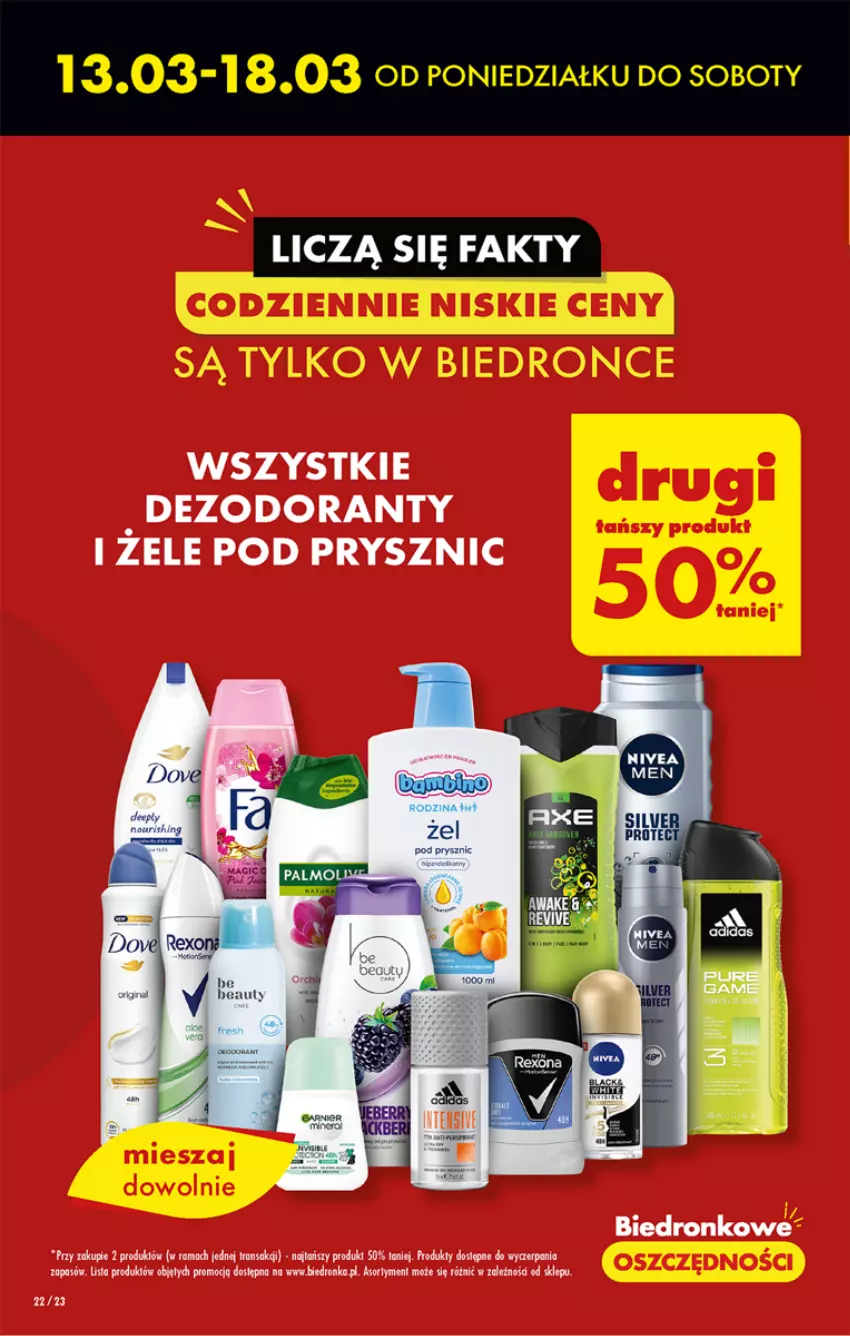 Gazetka promocyjna Biedronka - Gazetka - Biedronka.pl - ważna 13.03 do 18.03.2023 - strona 22 - produkty: Dezodorant, Pur, Rama