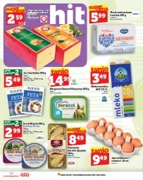 Gazetka promocyjna Topaz - Gazetka - Gazetka - ważna od 19.02 do 19.02.2025 - strona 10 - produkty: Serek wiejski, Top, Sok, Ser, Benecol, Piątnica, Jaja, Mlekovita, Serek, Margaryna, Feta, Gouda, Masło, Mleko, Fa