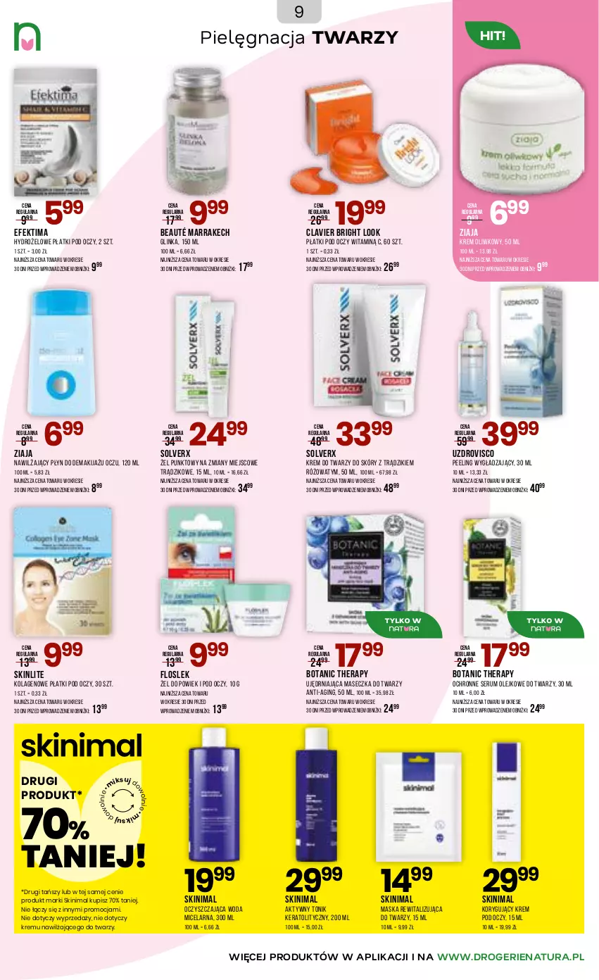 Gazetka promocyjna Drogerie Natura - Gazetka Drogerie Natura - ważna 18.03 do 30.03.2026 - strona 9 - produkty: Gin, Hydrożelowe płatki pod oczy, Inka, Kolagen, Krem do twarzy, Krem pod oczy, Makijaż, Maska, Olej, Peeling, Rum, Ser, Serum, Tonik, Woda, Woda micelarna, Ziaja