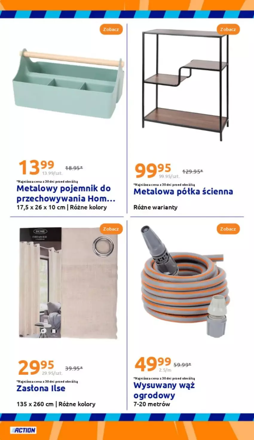 Gazetka promocyjna Action - ważna 30.04 do 06.05.2025 - strona 17 - produkty: Pojemnik, Pojemnik do przechowywania, Półka, Zasłona
