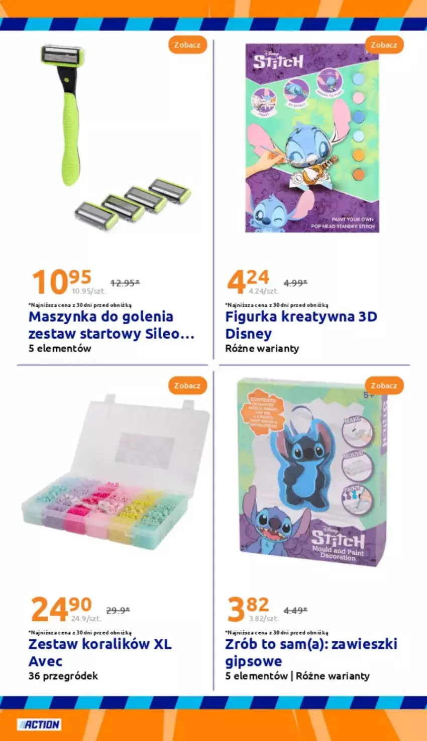 Gazetka promocyjna Action - ważna 30.04 do 06.05.2025 - strona 19 - produkty: Disney, Maszynka, Maszynka do golenia, Szynka, Zawieszki