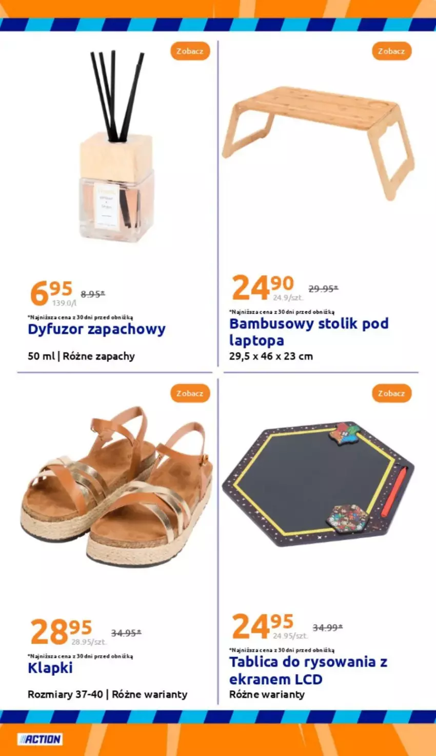 Gazetka promocyjna Action - ważna 30.04 do 06.05.2025 - strona 20 - produkty: Dyfuzor zapachowy, Klapki, Stolik, Top