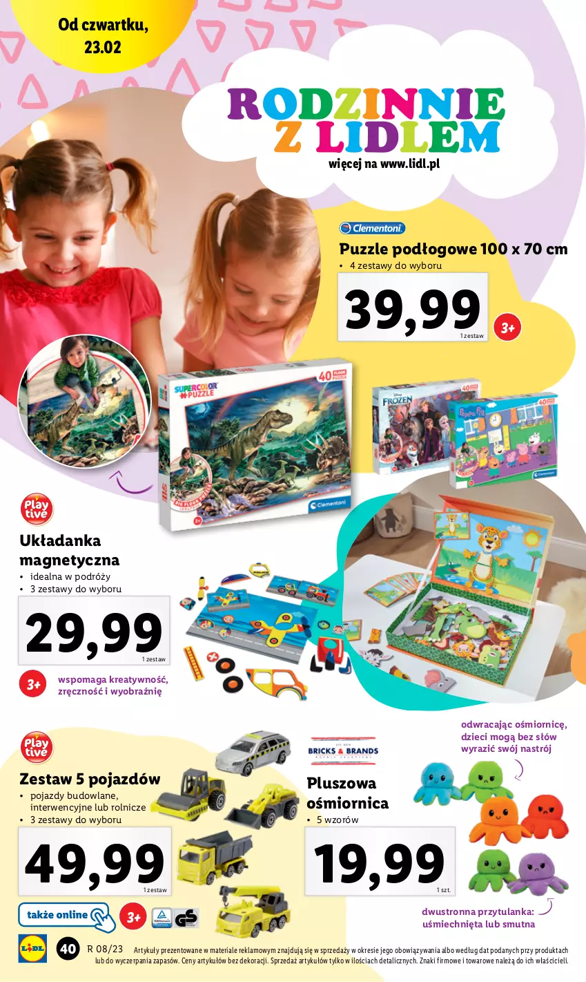 Gazetka promocyjna Lidl - GAZETKA - ważna 20.02 do 25.02.2023 - strona 36 - produkty: Dzieci, Pojazd, Pojazdy budowlane, Puzzle, Układanka